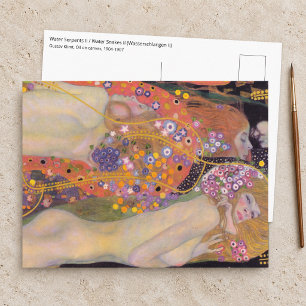 Carte Postale Gustav Klimt - Serpents d'eau II