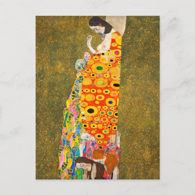 Carte Postale Gustav Klimt The Hope II, Die Hoffnung II (Devant)