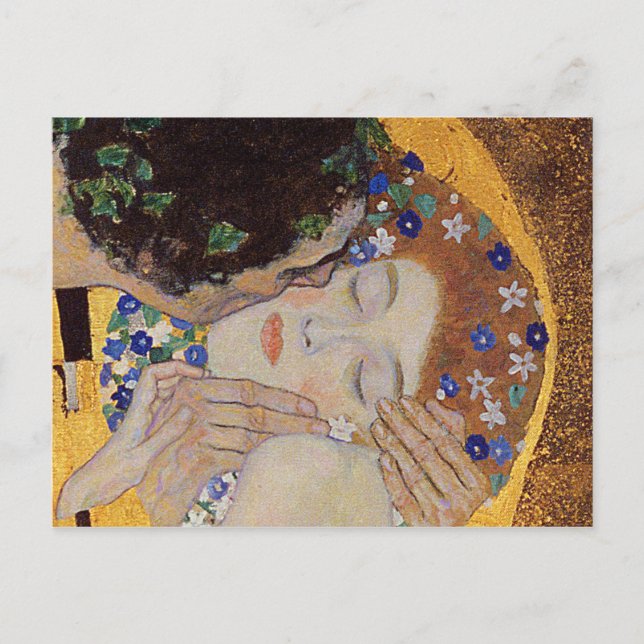 Carte Postale Gustav Klimt - The Kiss (Devant)