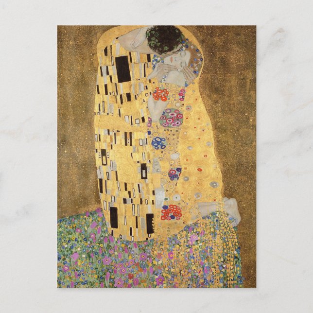 Carte Postale Gustav Klimt | The Kiss, 1907-08 (Devant)