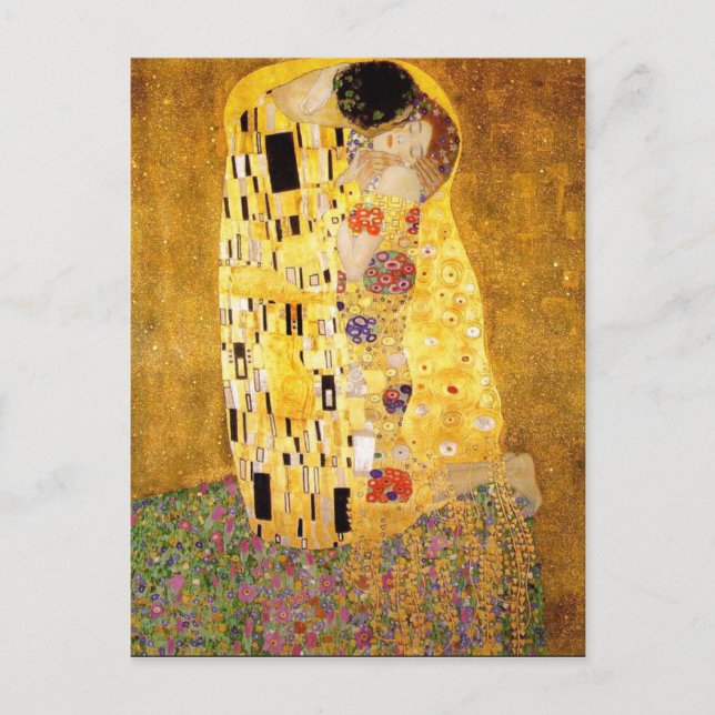 Carte Postale Gustav Klimt The Kiss Postcard (Devant)