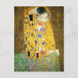 Carte Postale Gustav Klimt The Kiss Vintage