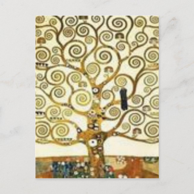 Carte Postale Gustav Klimt - the Tree of Life painting (Devant)