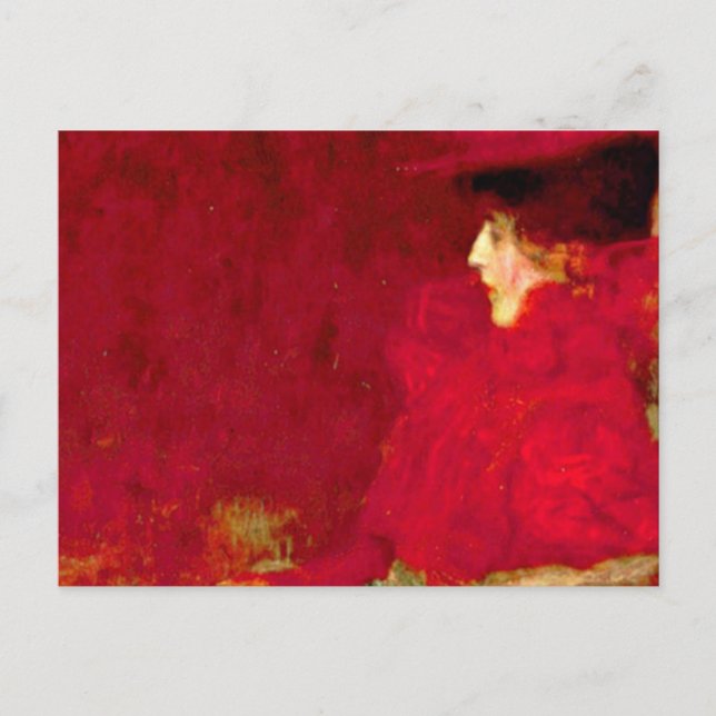 Carte Postale Gustav Klimt - Une Femme Dans Un Fauteuil (Devant)