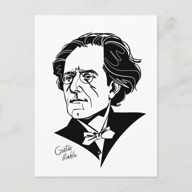 Carte Postale Gustav Mahler (Devant)
