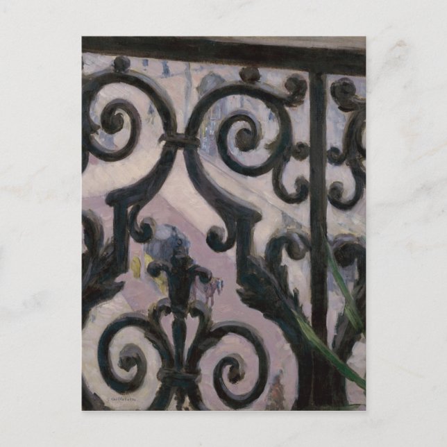 Carte Postale Gustave Cailebotte | Vue depuis un balcon (Devant)