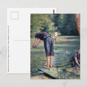 Carte Postale Gustave Caillebotte - Bathers, Banque des Yerres