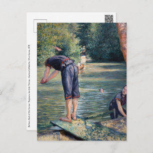 Carte Postale Gustave Caillebotte - Bathers, Banque des Yerres