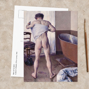 Carte Postale Gustave Caillebotte - Homme au bain