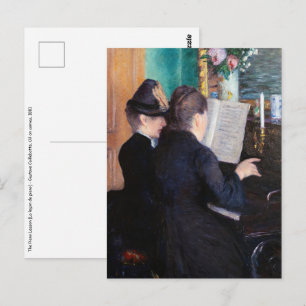 Carte Postale Gustave Caillebotte - La Leçon de piano