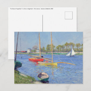 Carte Postale Gustave Caillebotte - La Seine à Argenteuil