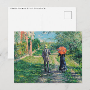 Carte Postale Gustave Caillebotte - Le chemin vers le haut