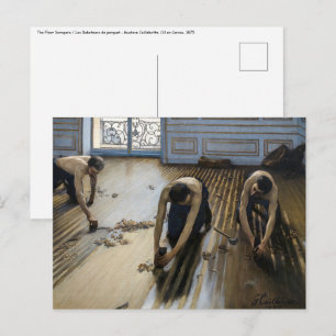 Carte Postale Gustave Caillebotte - Les Raboteurs de parquet
