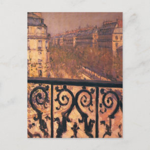Carte Postale Gustave Caillebotte - Un Balcon à Paris