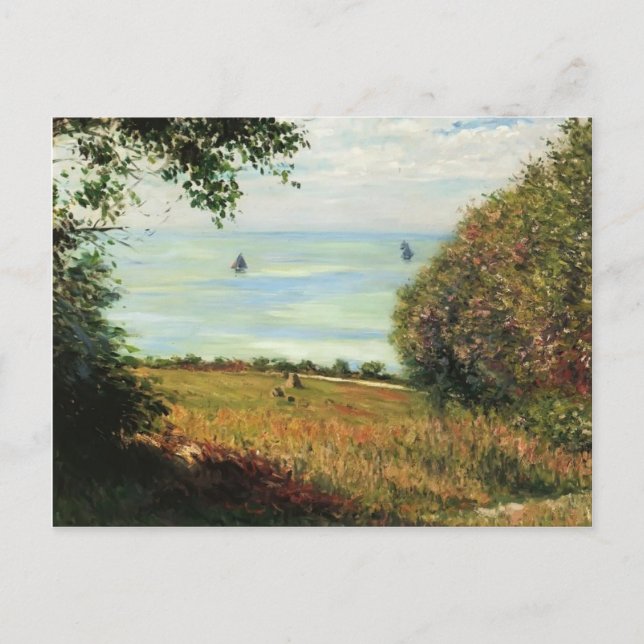 Carte Postale Gustave Caillebotte - Vue sur la mer de Villervill (Devant)