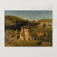 Gustave Courbet - Jeunes Dames du Village