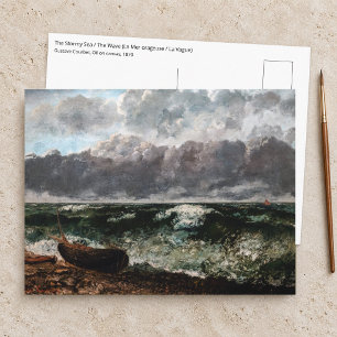 Carte Postale Gustave Courbet - La Mer orageuse / La Vague