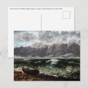Carte Postale Gustave Courbet - La Mer Stormy / La Vague
