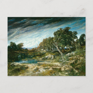 Carte Postale Gustave Courbet - La rafale du vent