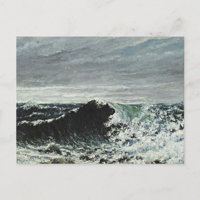 Carte Postale Gustave Courbet - La vague (Devant)