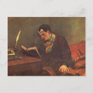 Carte Postale Gustave Courbet - Portrait de Charles Baudelaire