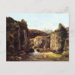 Carte Postale Gustave Courbet - Source au milieu des rochers de 