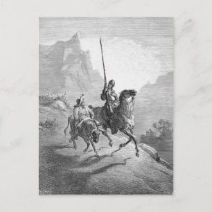 Carte Postale Gustave Dore : Don Quichotte et Sancho