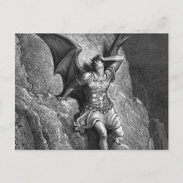 Carte Postale Gustave Dore Paradise Lost (Devant)