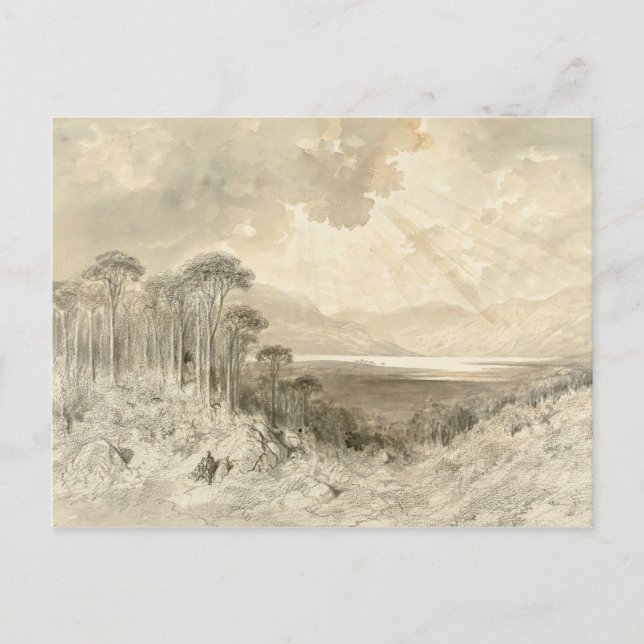 Carte Postale Gustave Dore - Paysage écossais (Devant)