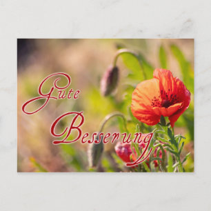 Carte Postale Gute Besserung für Deine lieben Menschen !