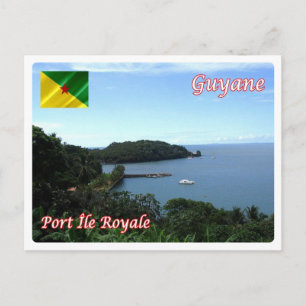 Carte Postale Guyane française - Port Île Royale -