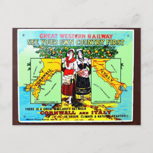 Carte Postale GWR voir votre propre pays première annonce