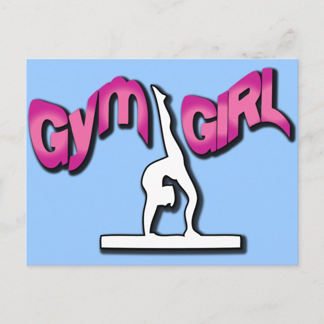Carte Postale Gym Girl Apparel (Devant)