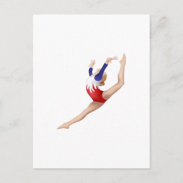 Carte Postale Gymnaste (Devant)