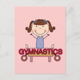Carte Postale GYMNASTICS - Brunette Girl Splits T-shirts et cade