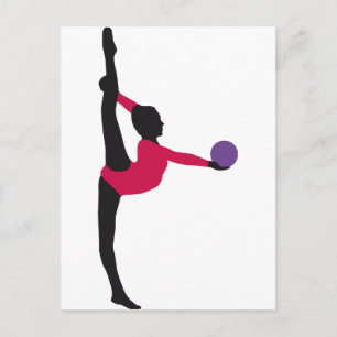 Carte Postale gymnastique à bille