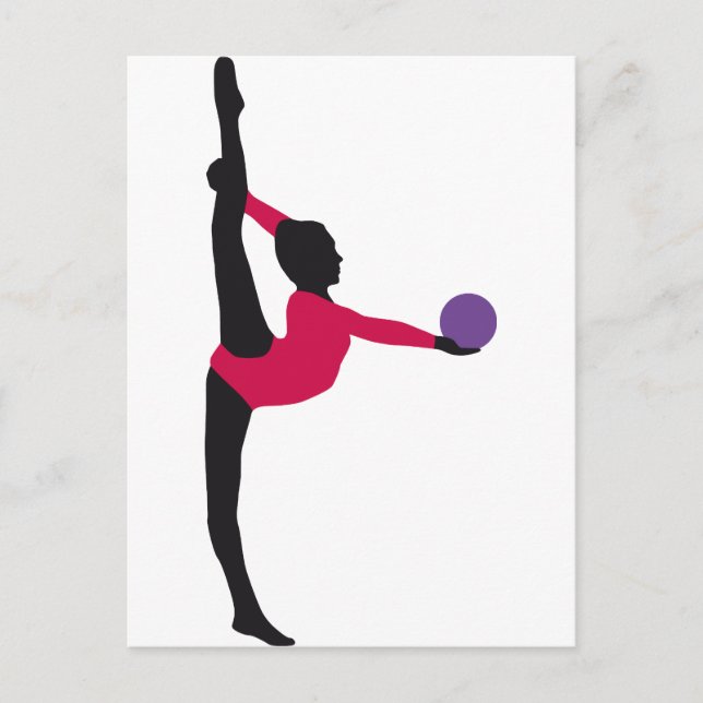 Carte Postale gymnastique à bille (Devant)