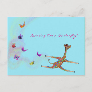 Carte Postale Gymnastique Arc-en-ciel par The Happy Juul Company