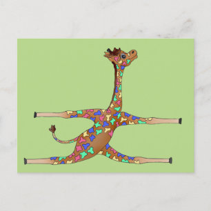 Carte Postale Gymnastique arc-en-ciel par The Happy Juul Company