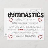 Carte Postale Gymnastique chérienne (Devant / Derrière)