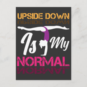 Carte Postale Gymnastique Fille acrobatie sport entraînement