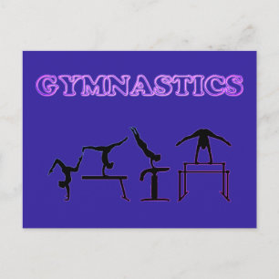 Carte postale Gymnastique pour les filles qui aime