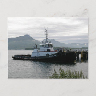 Carte Postale Gyrfalcon Tugboat en hollandais Harbour, AK