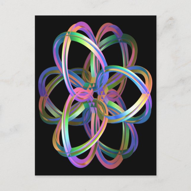 Carte Postale Gyroscope 3D Imaginaire (Devant)