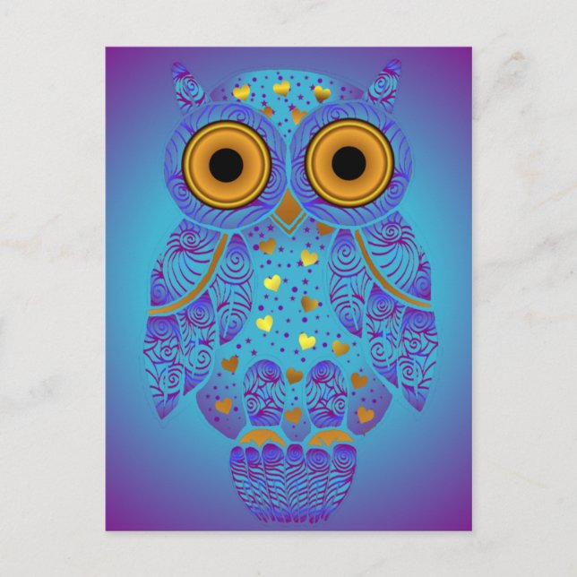 Carte postale H00t Owl Blues (Devant)