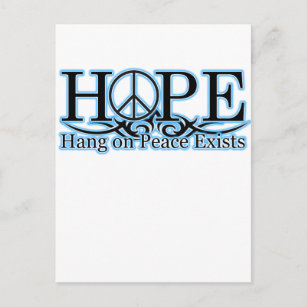 Carte Postale H.O.P.E - Il Existe Un Suspension Sur La Paix