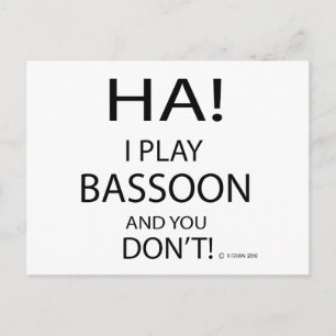 Carte Postale Ha Bassoon