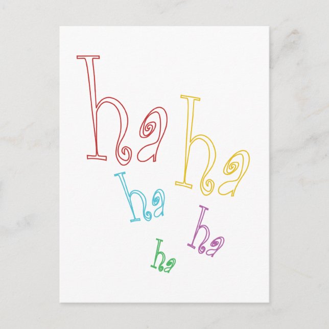 Carte Postale Ha ha ha ! (Devant)