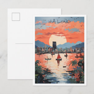 Carte Postale Ha Long Vietnam Art Voyage