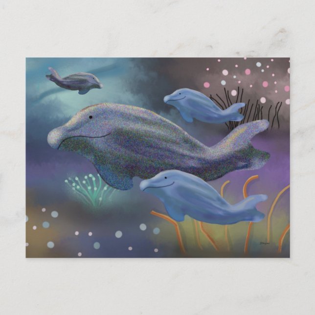 Carte Postale Habitat marin (Devant)